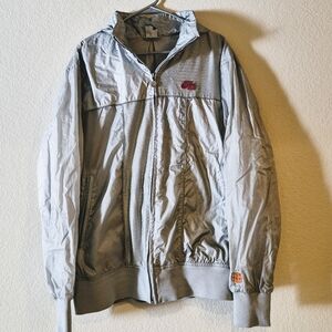 90s /Vintage Nike Air Metallic Silver Reflective Jacket